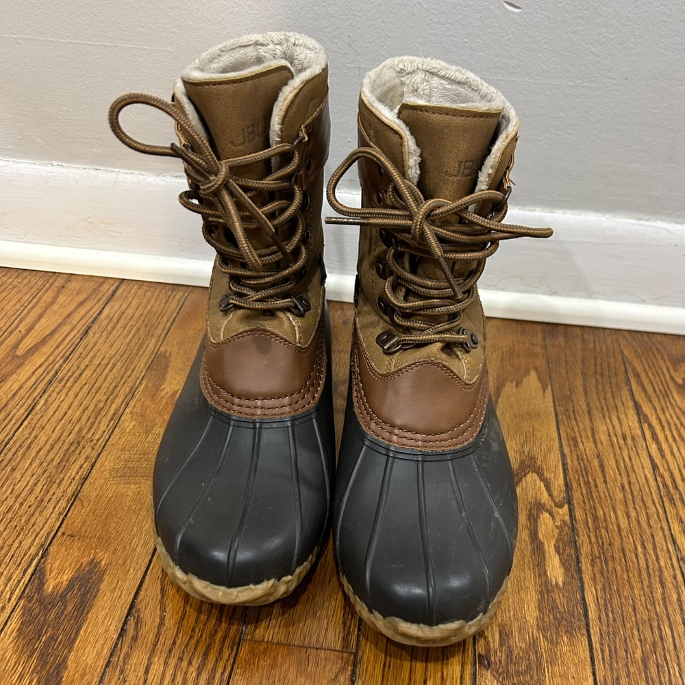 JBU by Jambu Women's Windsor Waterproof Duck Boot Brown/Whiskey